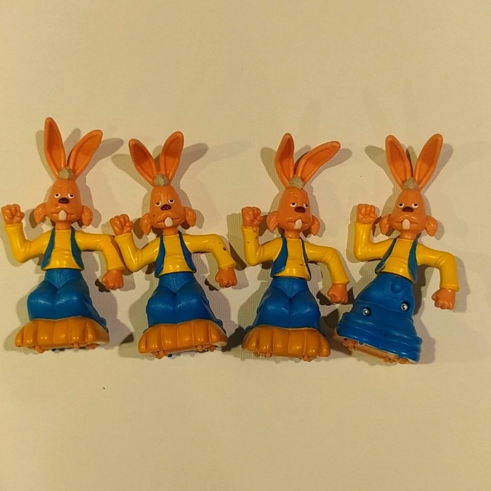 4/$15 🌻 Set of 4 Bunny Fast Food Toys